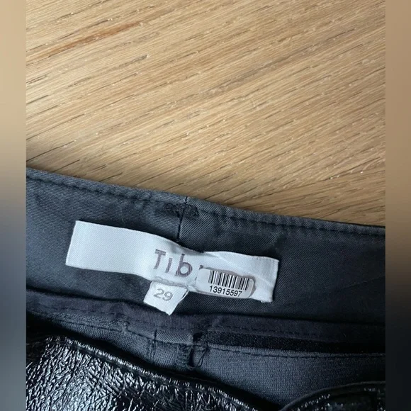 Tibi faux leather sculpted pants 29 - Picture 9 of 11